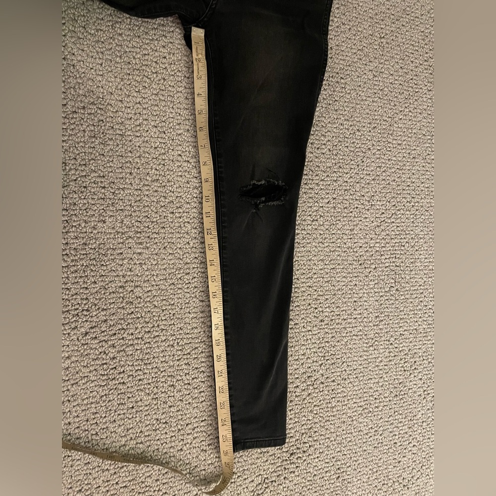 Kut from the Kloth Connie Fab Ab Ankle Skinny, Black Distressed Jeans - Picture 6 of 7